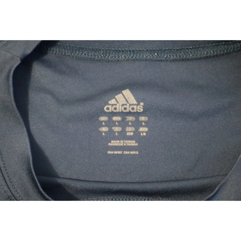 Adidas Notre Dame Fighting Irish Long Sleeve‎ Athletic Shirt Men's L Navy Blue